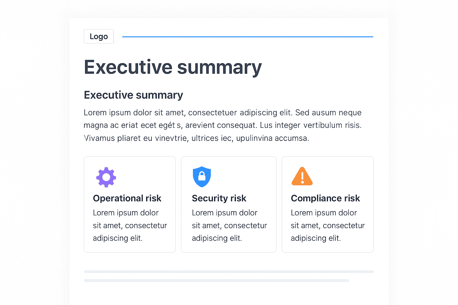 Reporting and follow-up