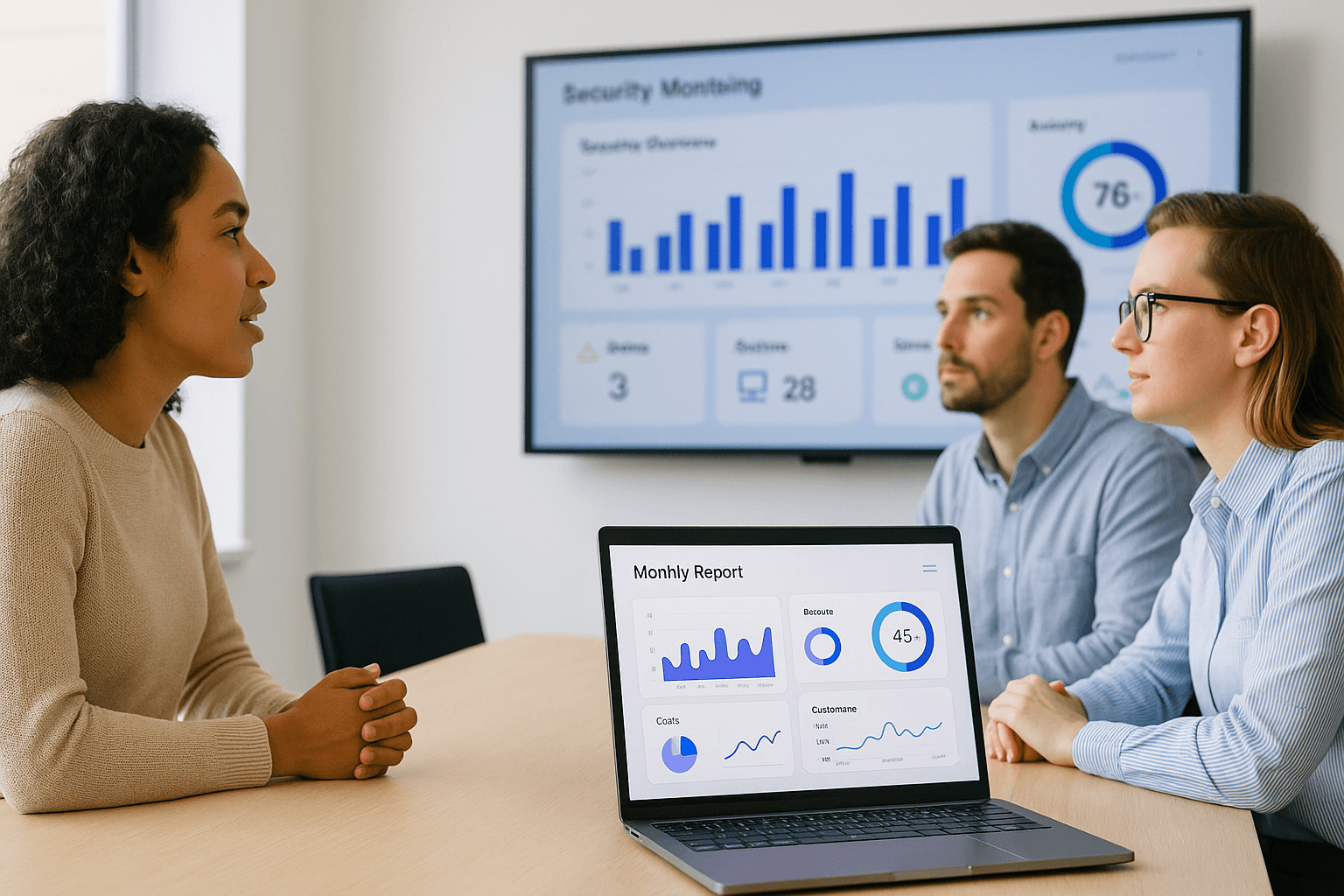 Managed security services dashboard